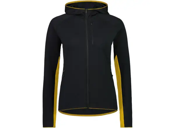 Mons Royale Approach Merino Shift Fleece Hood women's sweatshirt long sleeve black