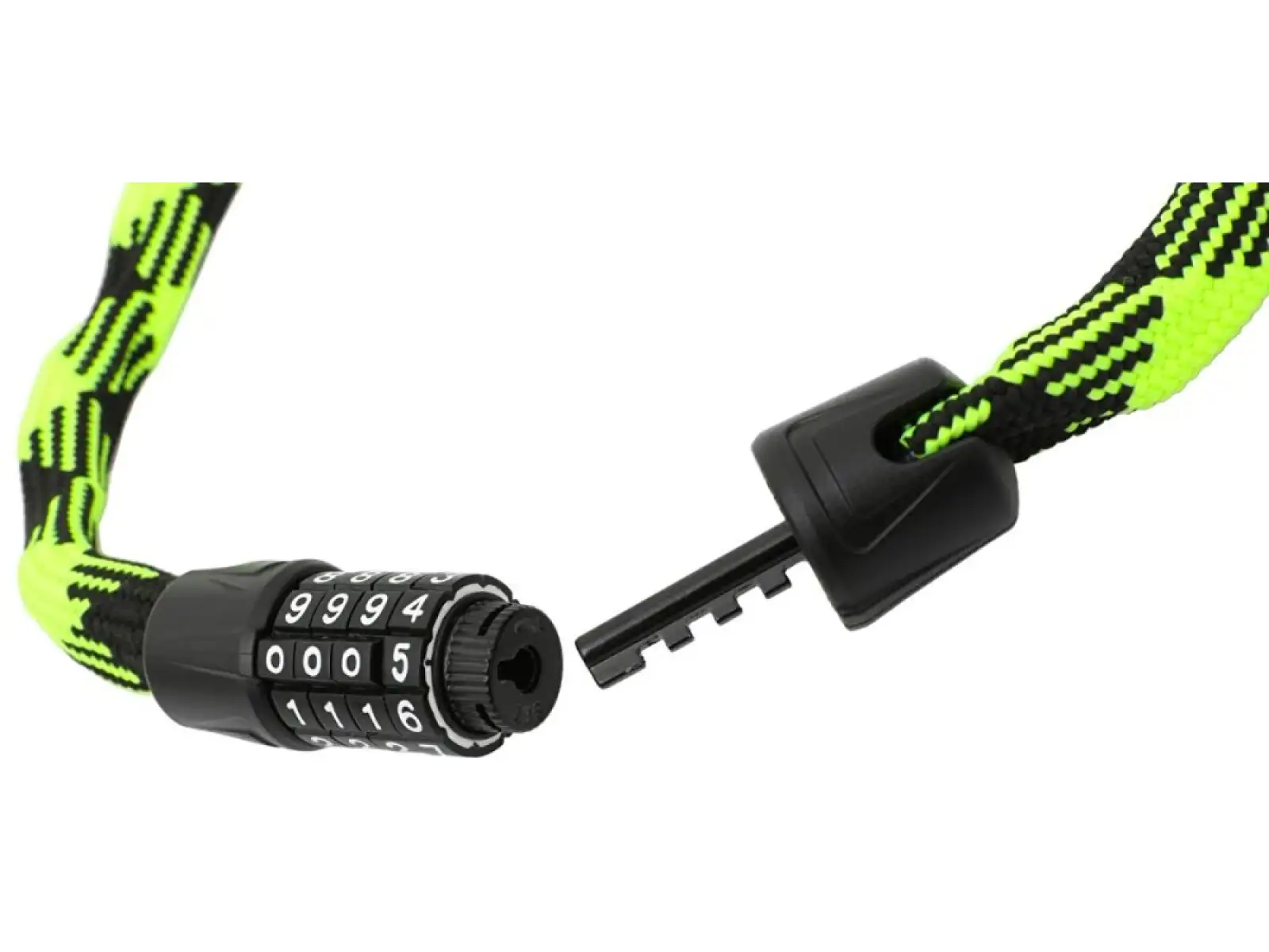 Max1 Twist chain combination lock 3,2x1200 mm green/black