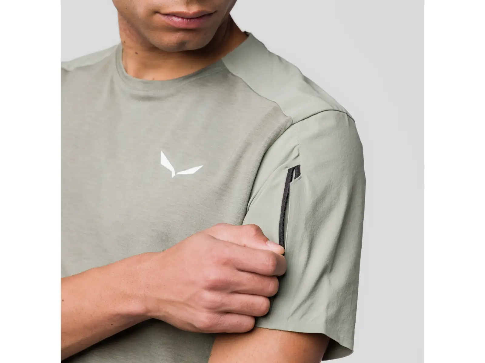 Salewa Puez AM Hyb men's t-shirt short sleeve Shadow