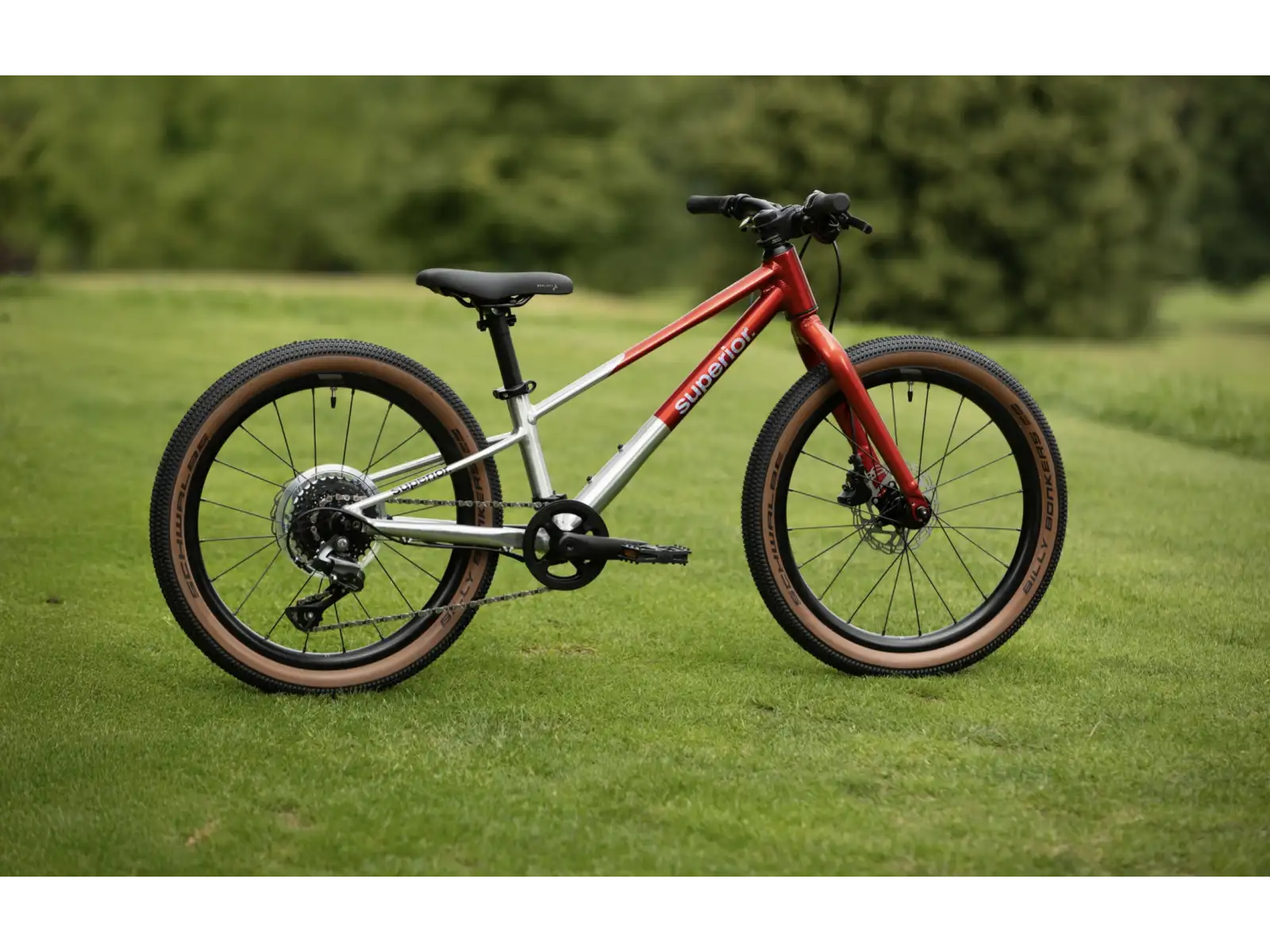Superior TEAM 20 kids bike Gloss Brushed Alu / Red