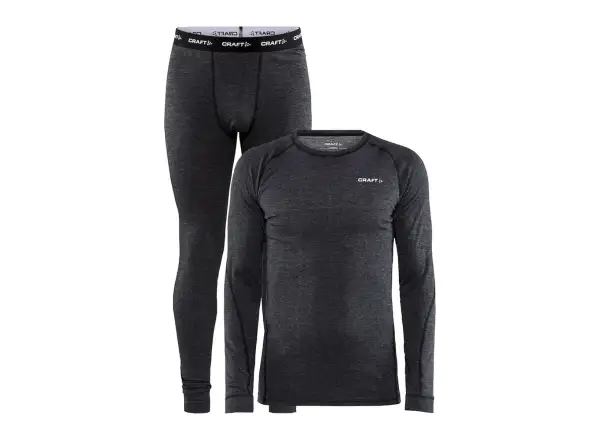Craft Core Wool Merino men's functional set Blue
