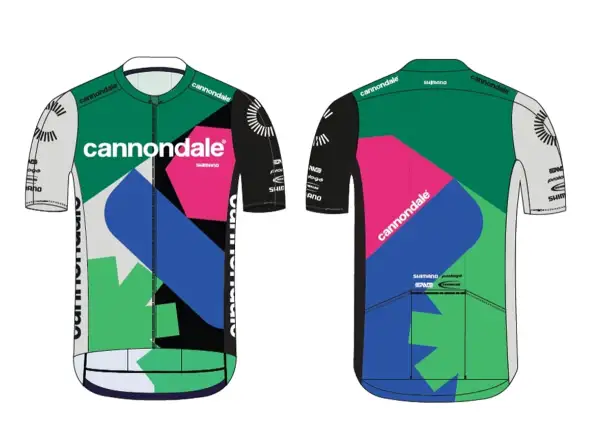 Cannondale CFR Replica men's jersey short sleeve green/blue