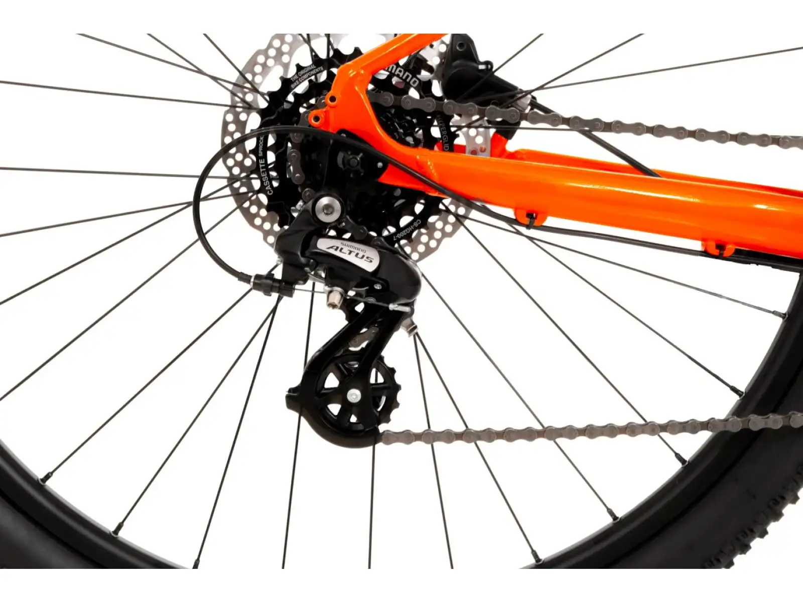 Rock Machine Blizz 10-29 gloss neon orange/dark red/black mountain bike