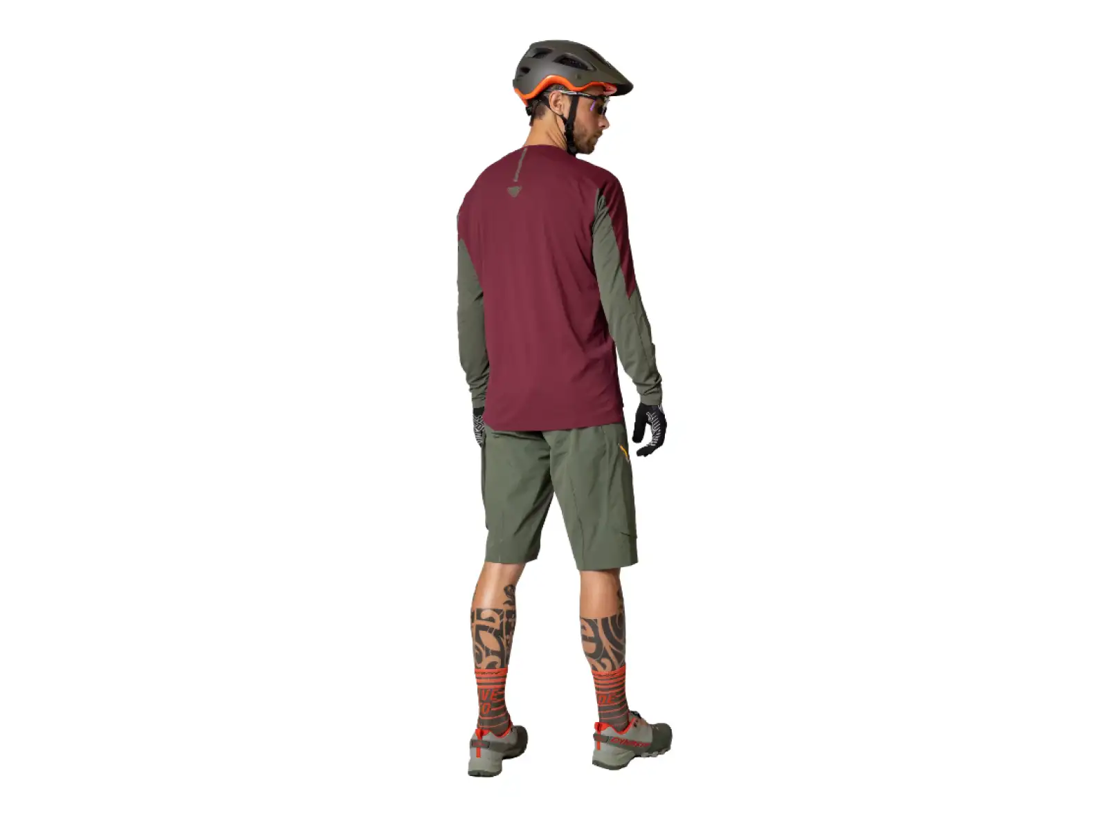 Dynafit Ride men's jersey long sleeve Burgundy