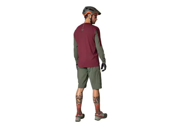 Dynafit Ride men's jersey long sleeve Burgundy