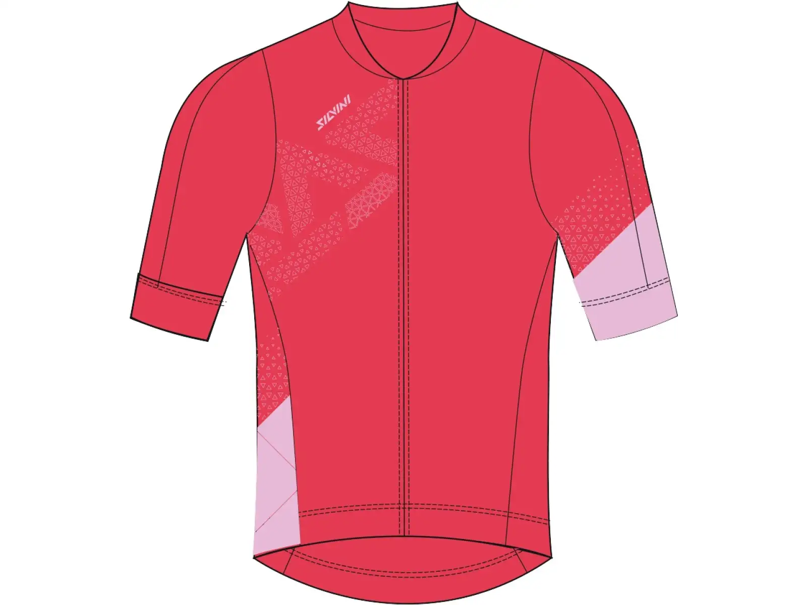 Silvini Rosalia women's jersey short sleeve ruby/pink