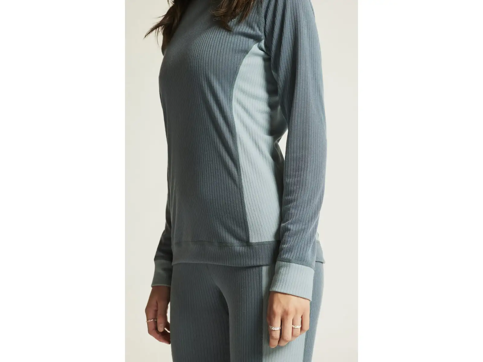 Craft Core Dry Baselayer women's set long sleeve shirt+pants blue