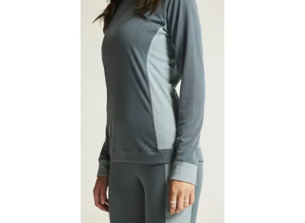 Craft Core Dry Baselayer women's set long sleeve shirt+pants blue