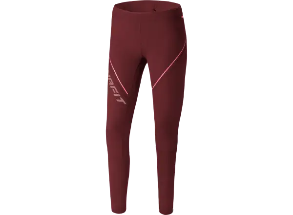 Dynafit Winter women's running tights Burgundy