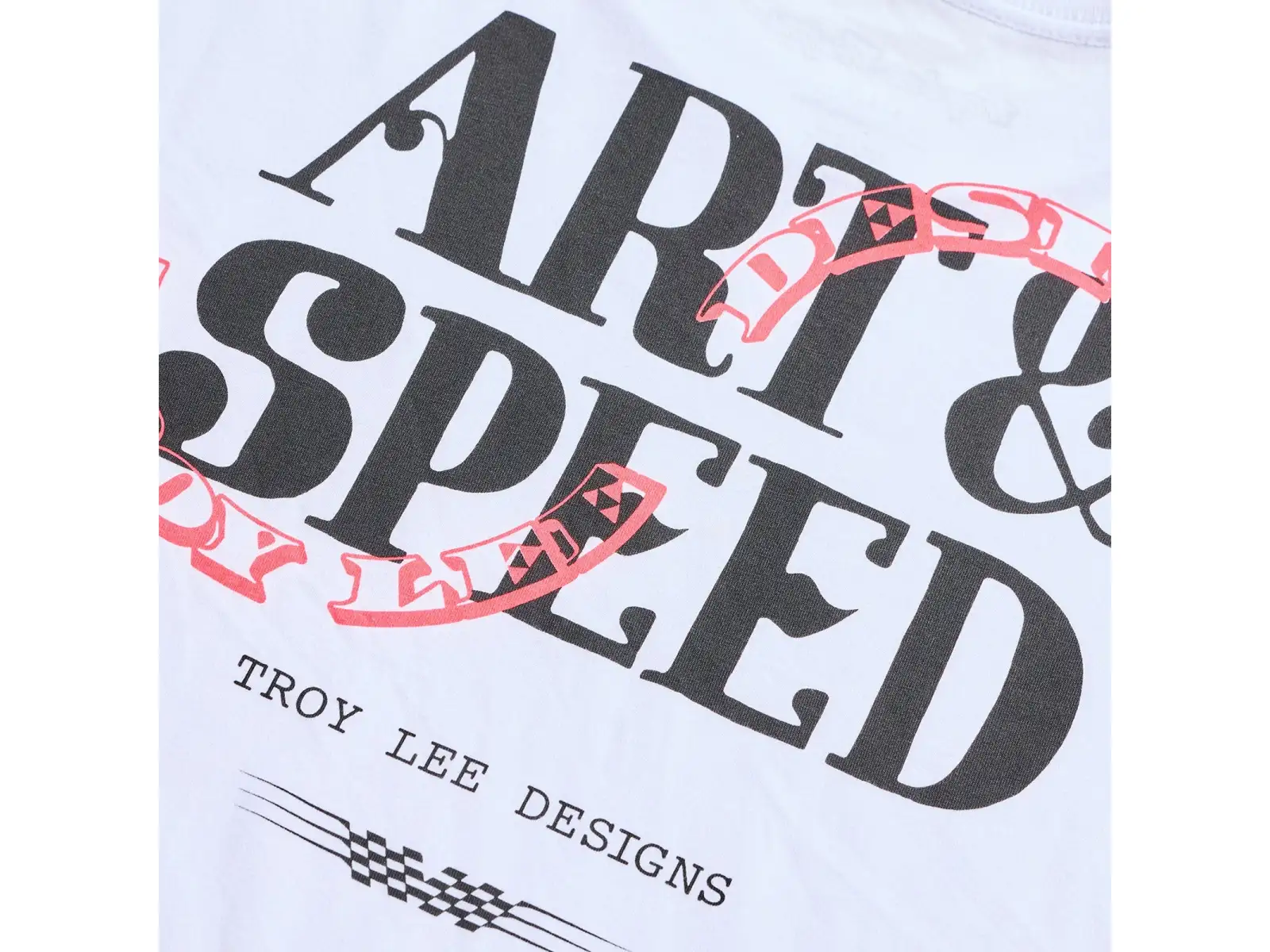 Troy Lee Designs men's T-shirt Pink Slips White