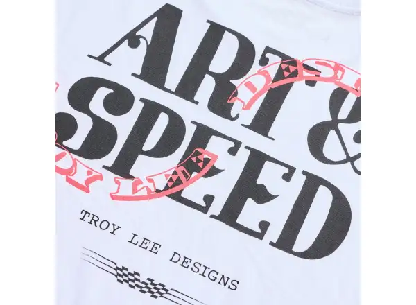Troy Lee Designs men's T-shirt Pink Slips White