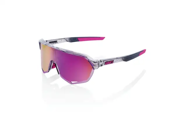 100% S2 Tokyo Night Glasses Polished Translucent Grey/Purple