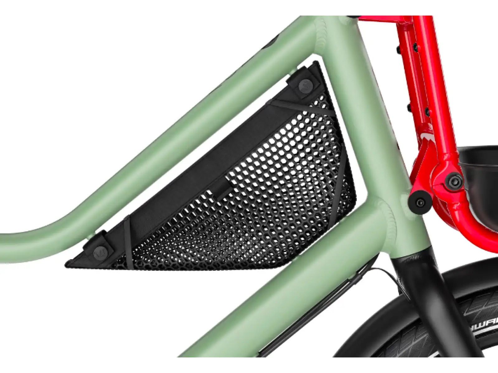 Woom 4 NOW children's bicycle 16" Moss Green/Formular Red