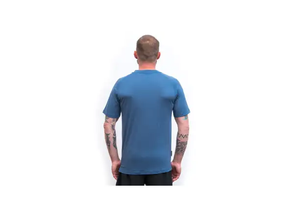 Sensor Merino Air Earth men's t-shirt short sleeve Riviera Blue