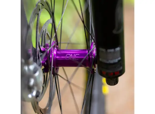 OneUp front hub 110x15 32 holes purple