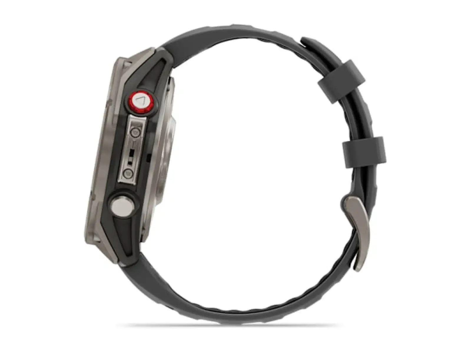 Garmin fenix 8 Pro 47 mm, AMOLED Sapphire, Titanium with silicone strap Graphite/Black