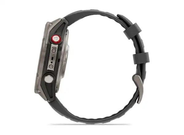 Garmin fenix 8 Pro 47 mm, AMOLED Sapphire, Titanium with silicone strap Graphite/Black