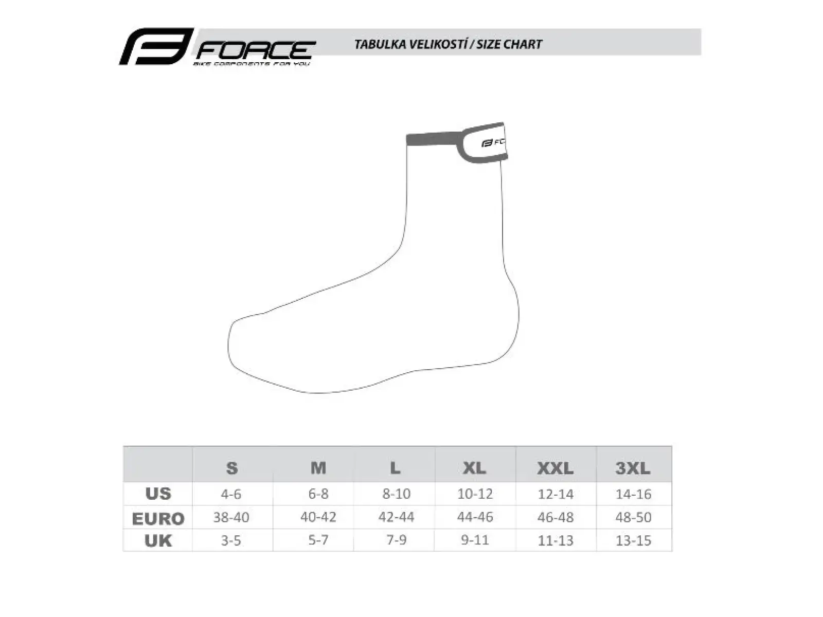 Force Rainy Road shoe covers black