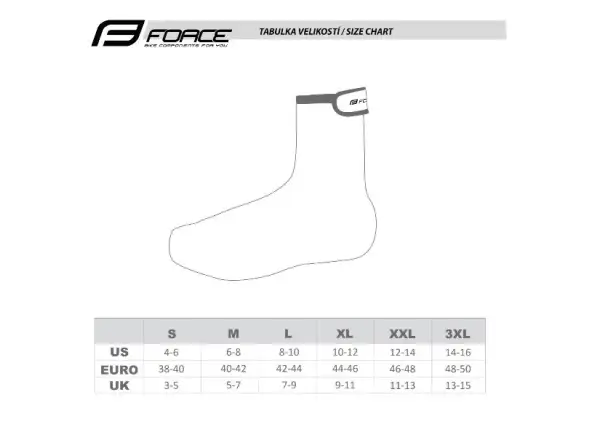 Force Rainy Road shoe covers black