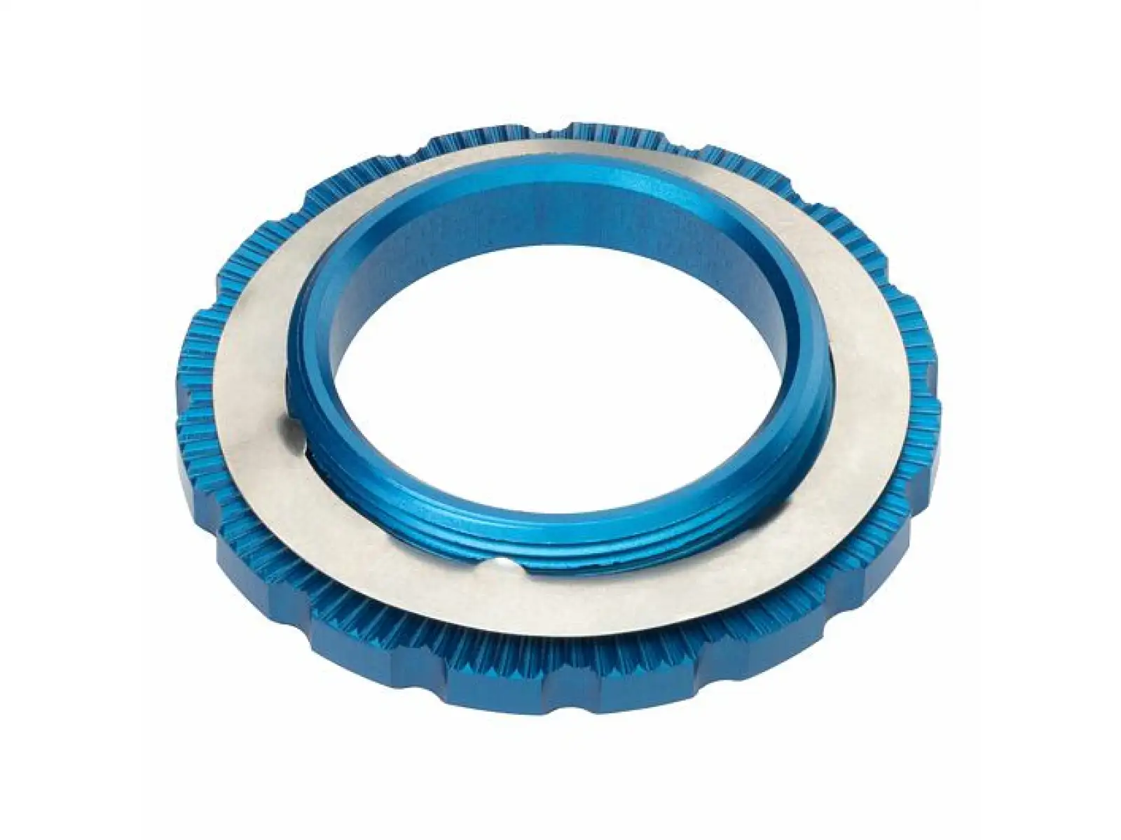 Wolf Tooth Centerlock external lockring blue