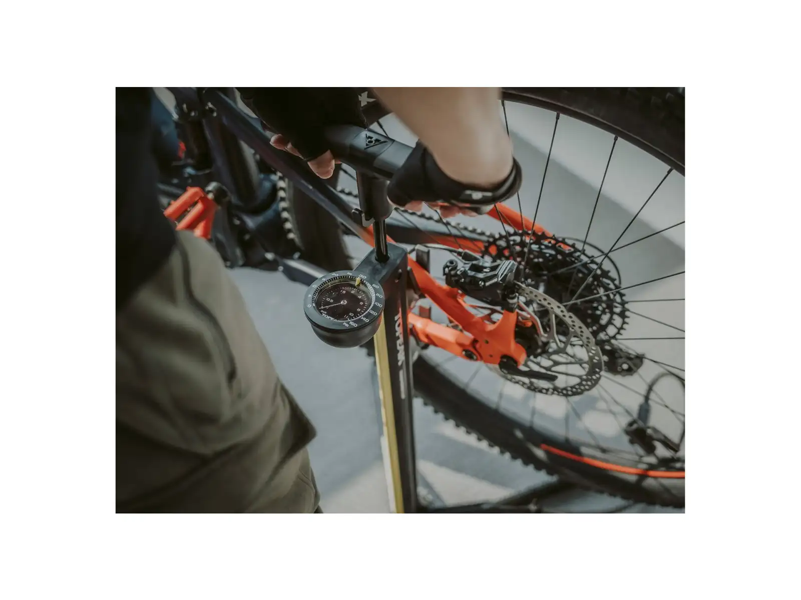 Topeak Transformer eUP workshop pump black/yellow