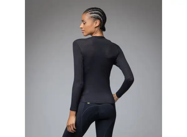 Alé Intimo Merino women's base layer shirt long sleeve Black