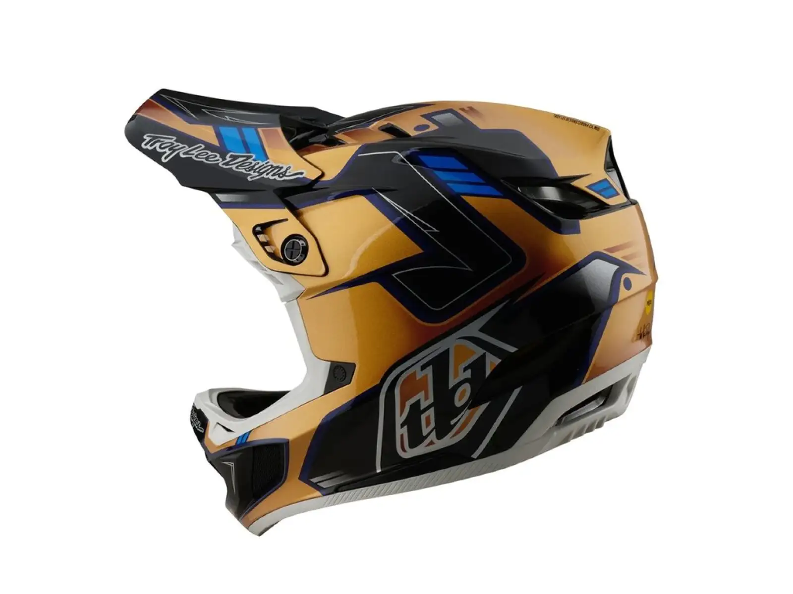 Troy Lee Designs D4 Composite full-face helmet Royalty Black/Gold