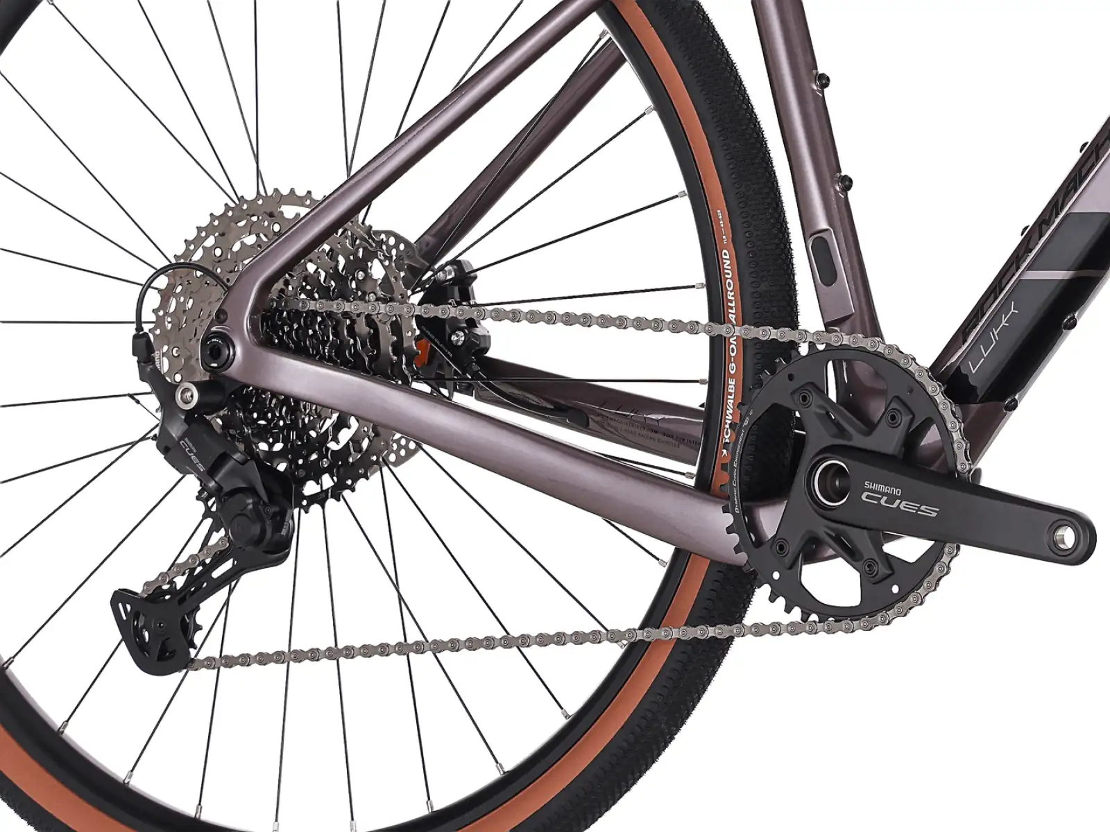 Rock Machine Lukk Cr 30 gravel bike Gloss Purple Garnet
