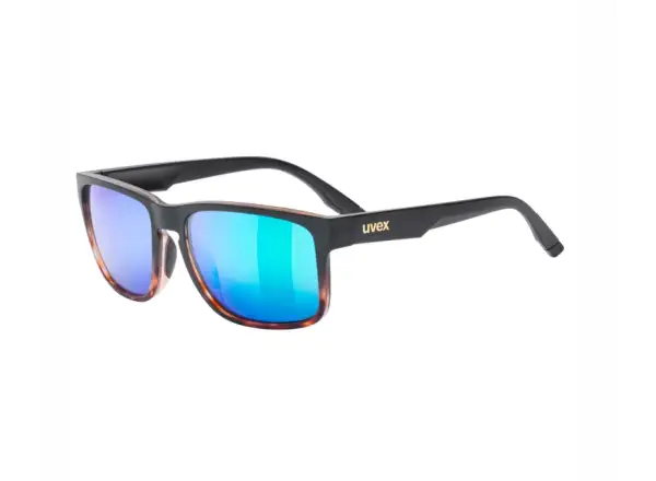 Uvex Poise sunglasses Black-demi matt/Mirror Green