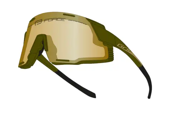 Force Grip cycling glasses Army gold