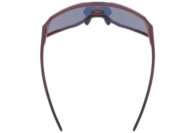 Uvex Sequenze CV cycling glasses Burgundy matt/Mirror Red