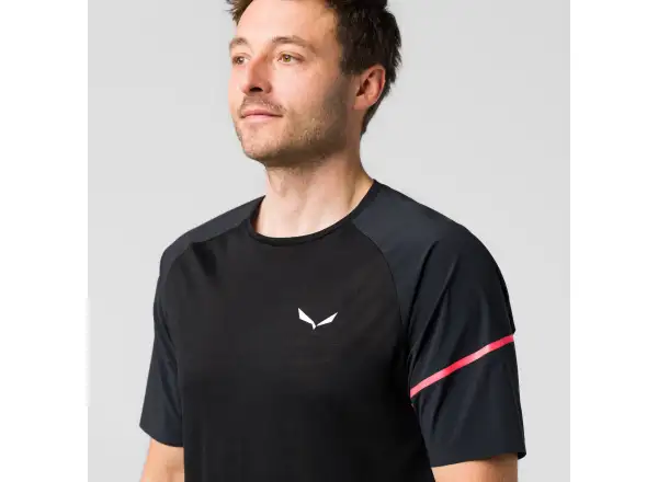 Salewa Vento AM men's T-shirt short sleeve Black Out