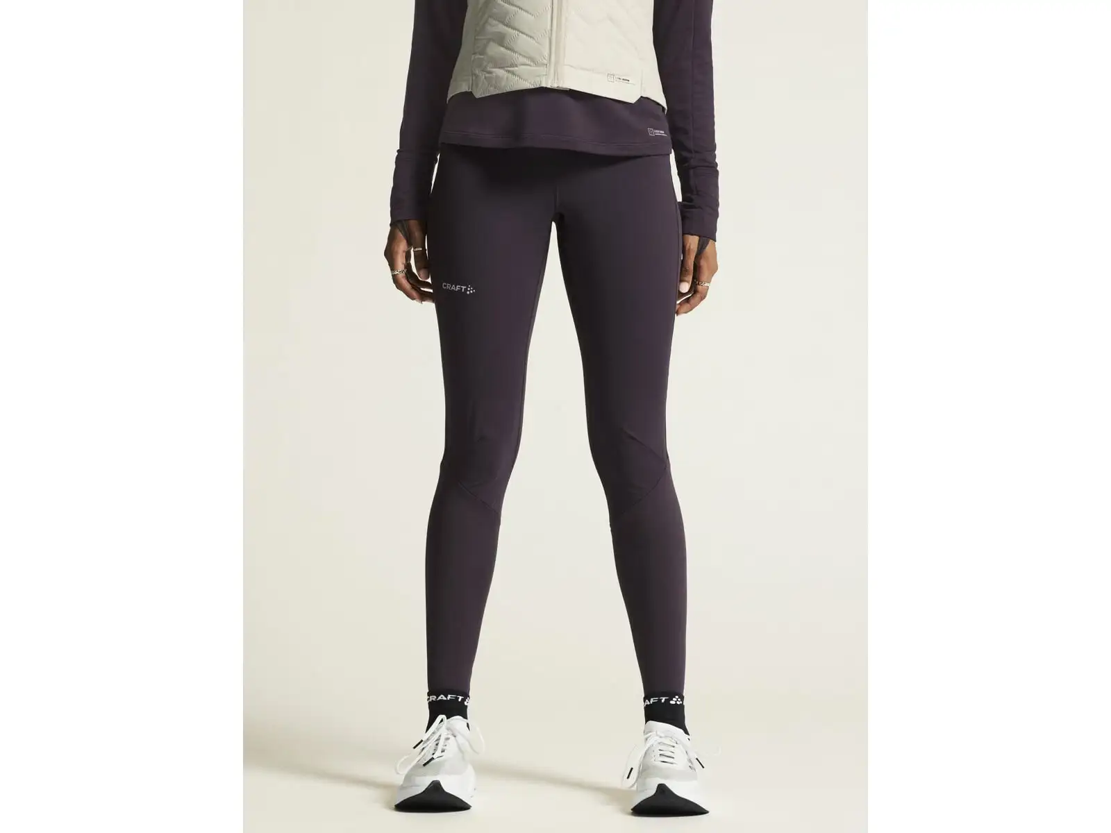 Craft ADV SubZ Wind women's running tights purple