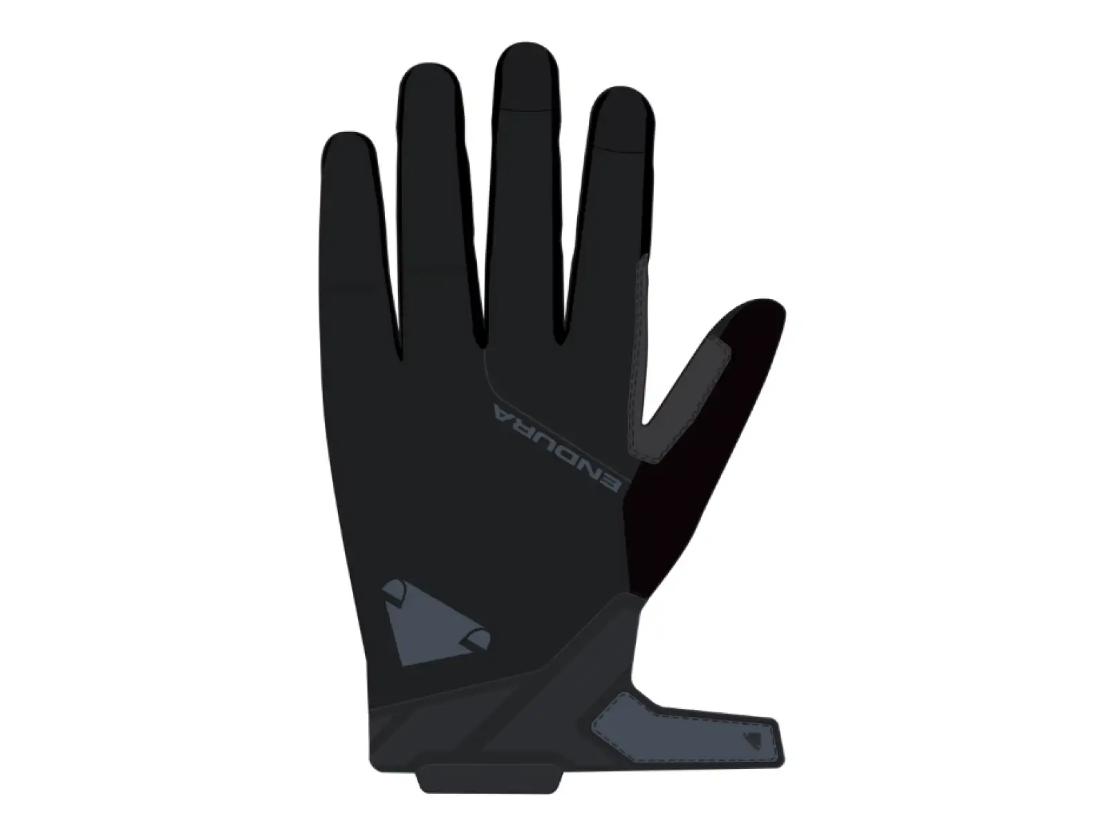 Endura Hummvee gel softshell cycling gloves black