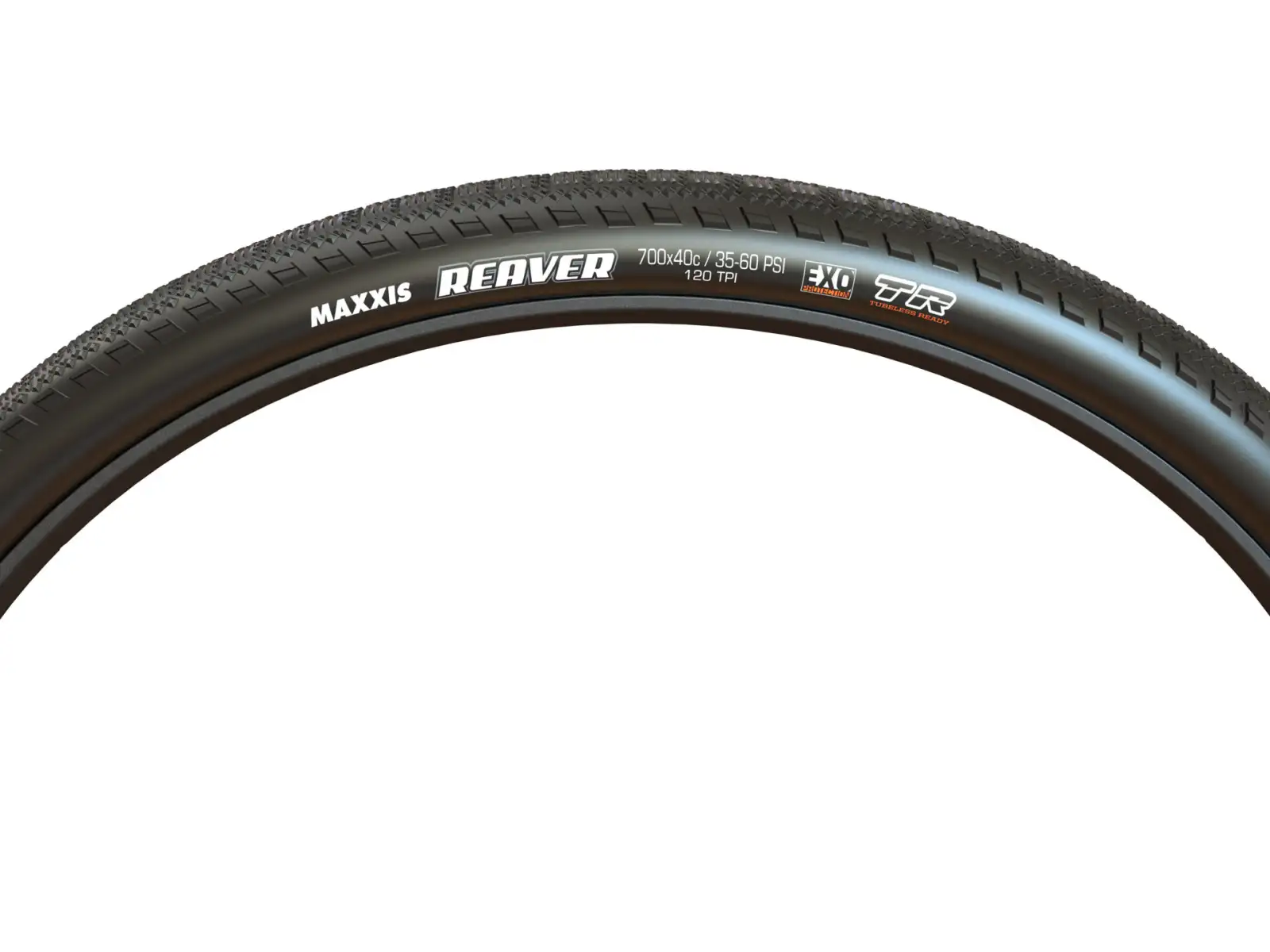 Maxxis Reaver 700x40C EXO TR gravel tire kevlar Black