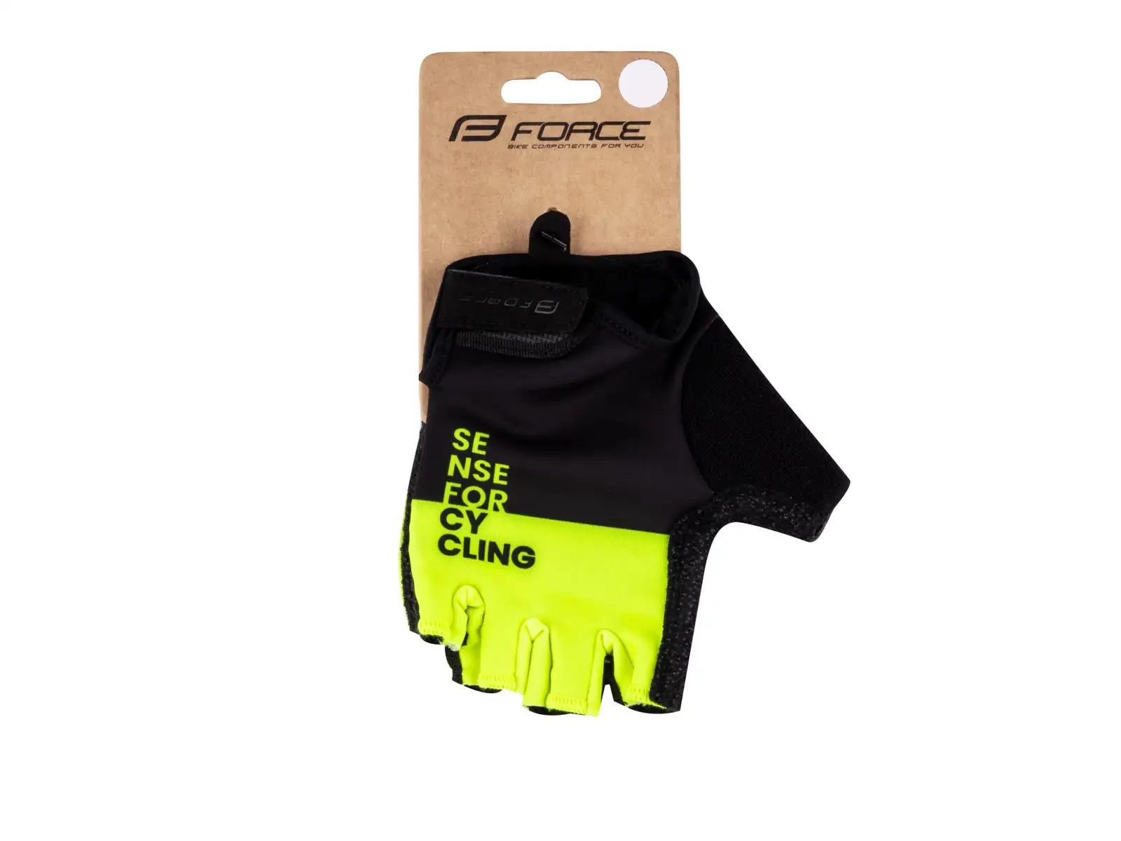 Force Fine short gloves black/Fluo