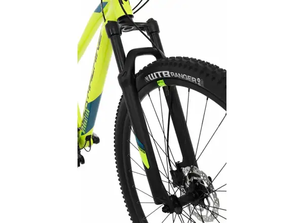 Rock Machine Manhattan 40-29 mountain bike gloss radioactvie yellow/black/petrol blue