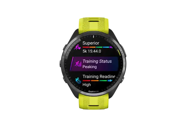 Garmin Forerunner 965 smart watch Carbon Grey Titanium DLC/Yellow