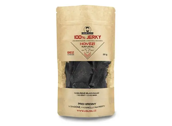 Usušil & syn 100% JERKY Beef natural 50 g