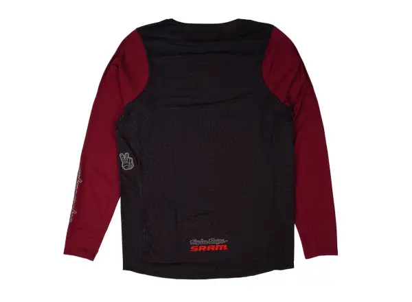 Troy Lee Designs x SRAM Skyline men's long sleeve jersey Radioscape Black/Berry