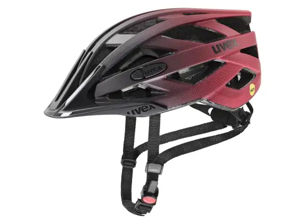 Uvex I-VO CC MIPS helmet Black/Red Matt