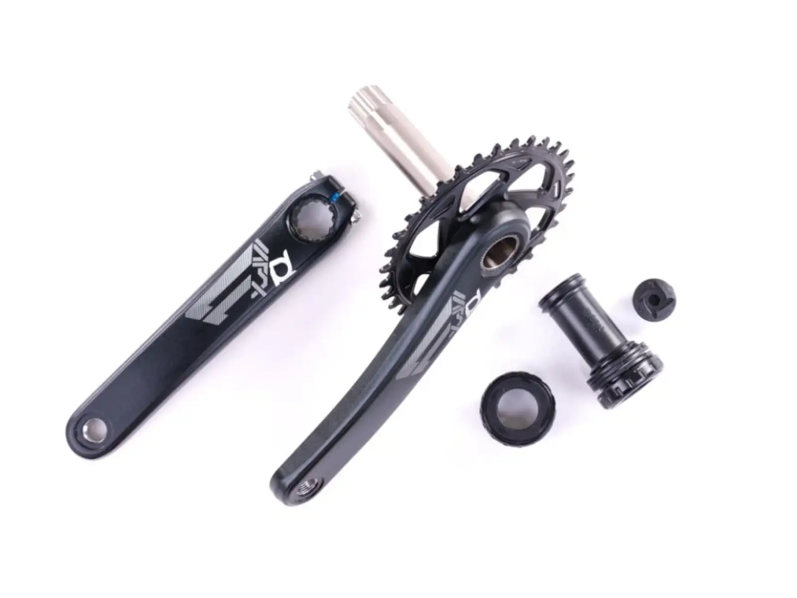 Prowheel MPX-CR096A-TT-B cranks with single chainring 175 mm 32 t. black