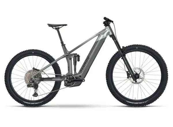 Raymon Vamok Ultra darksilver marble full-suspension e-bike