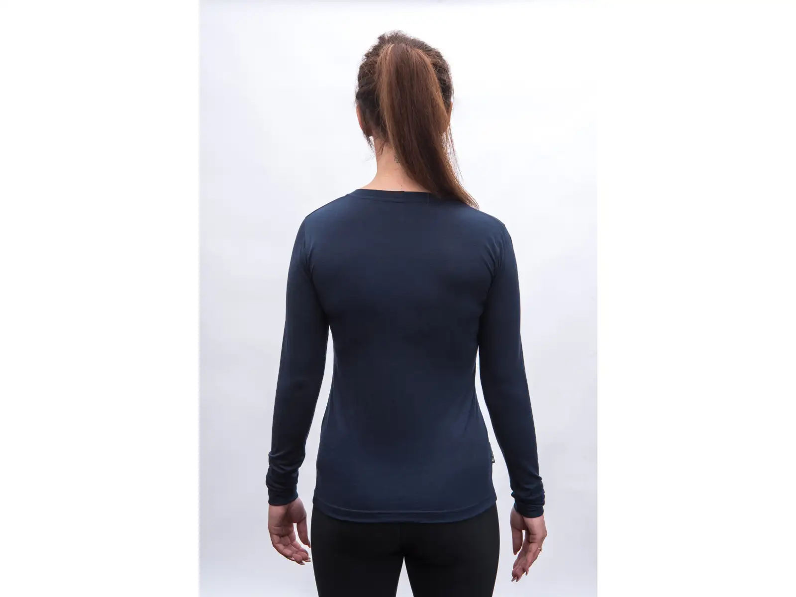 Sensor Merino Active Songbirds women's long sleeve shirt Deep Blue