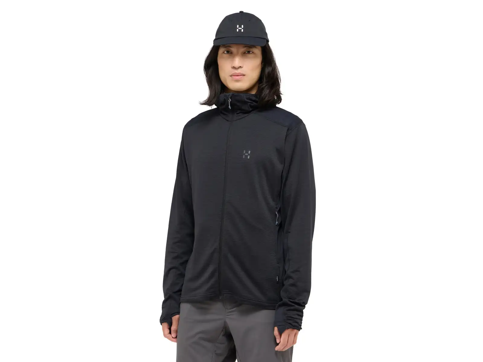 Haglöfs L.I.M Mid Multi Hood men's sweatshirt True Black