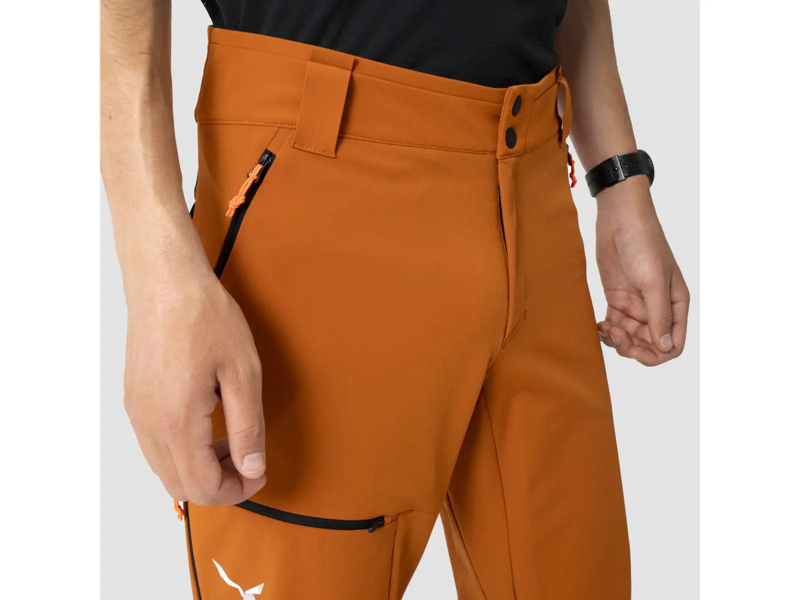 Salewa Sella Durastretch men's pants Black Out