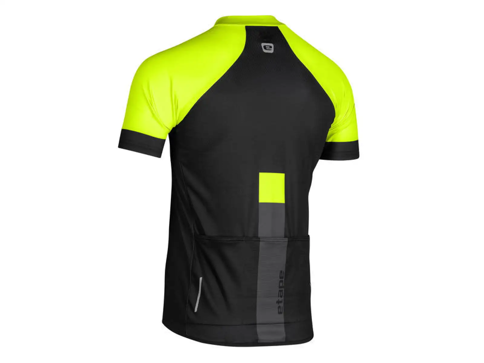 Etape Cube men's jersey short sleeve black/yellow fluo