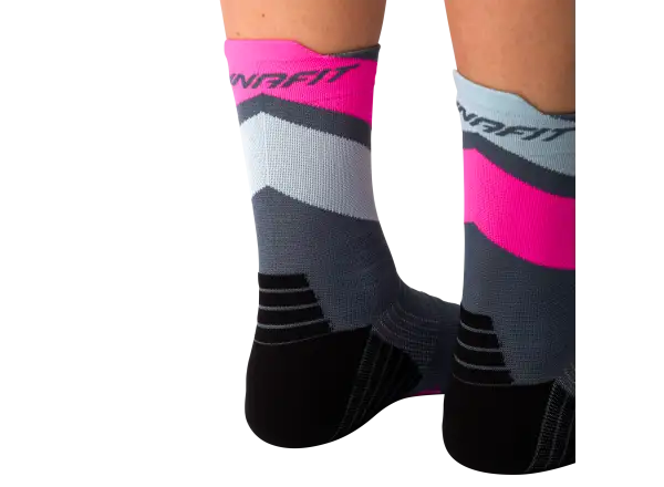 Dynafit Ultra Mid running socks Cinder/Pink Glo
