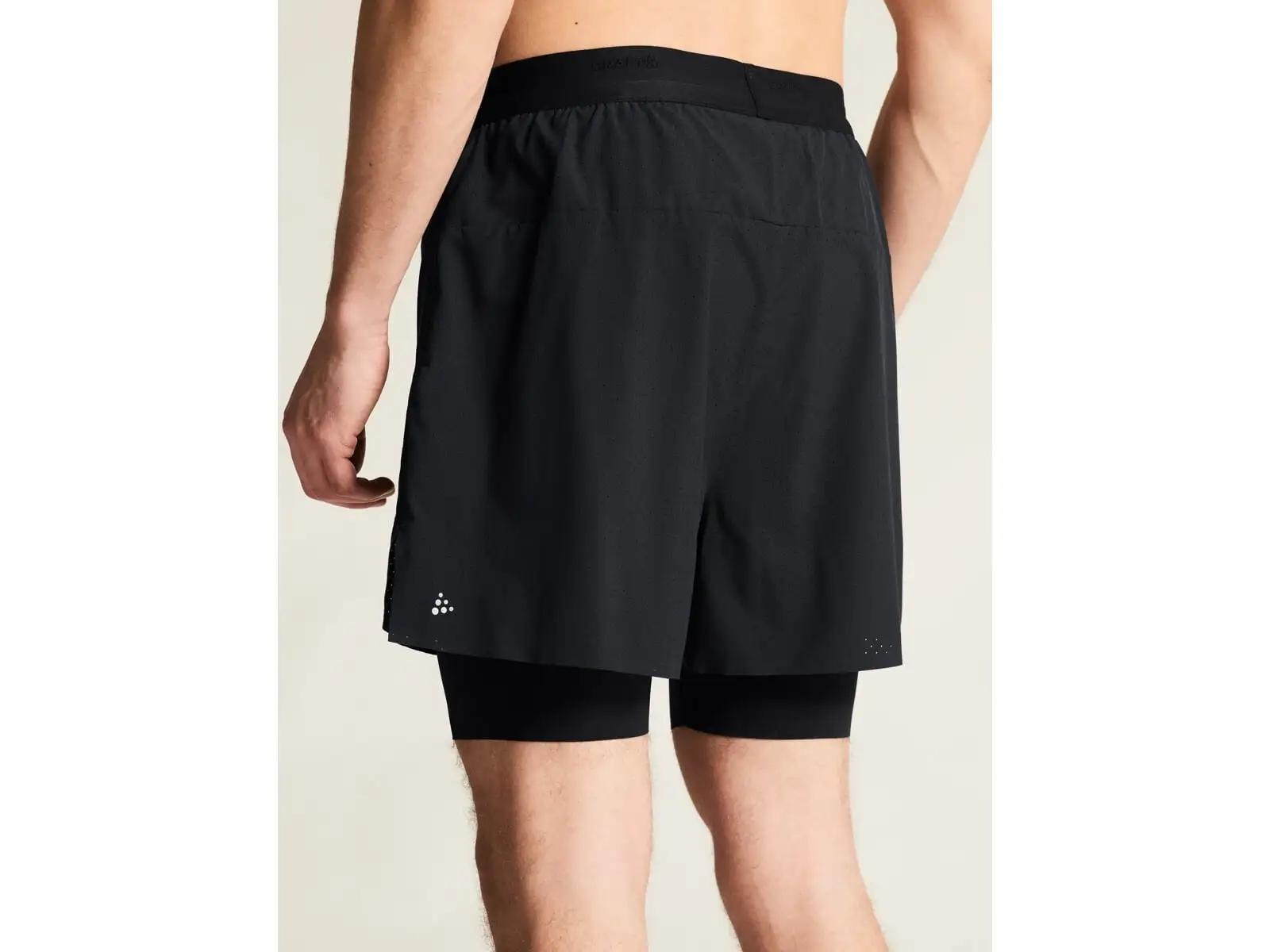 Craft Hypervent 2-in-1 men's running shorts black