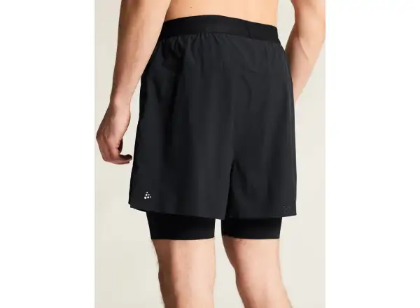 Craft Hypervent 2-in-1 men's running shorts black